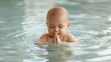 babyyoga im wasser &uuml;bung