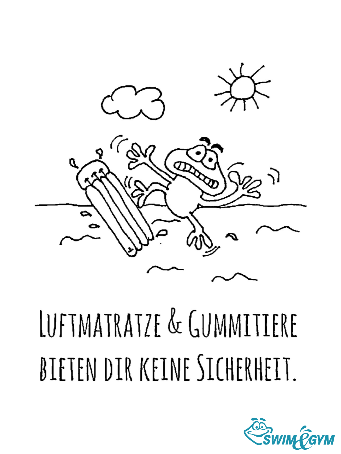 Baderegel Luftmatratze