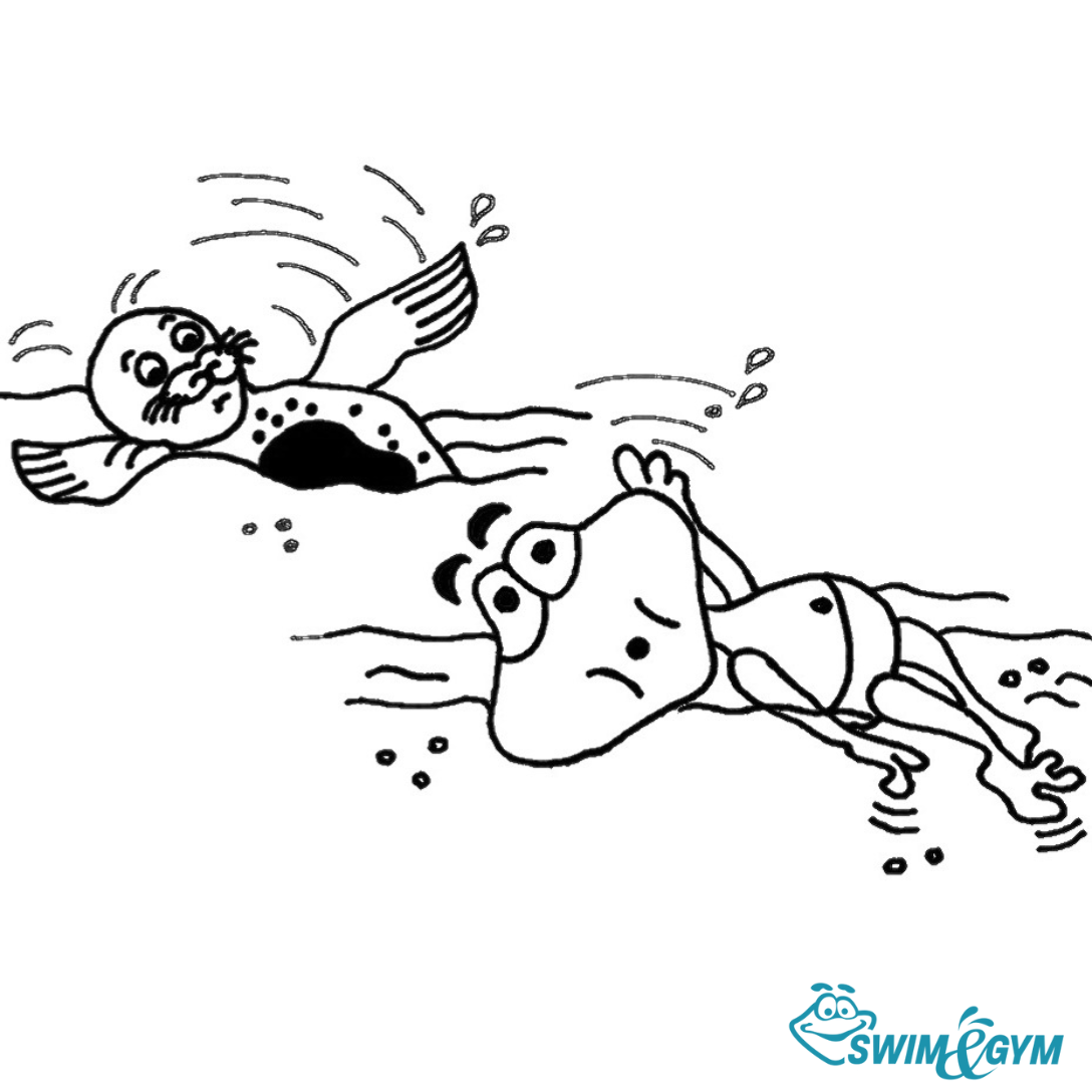 Jim und Trixi Rückenschwimmen